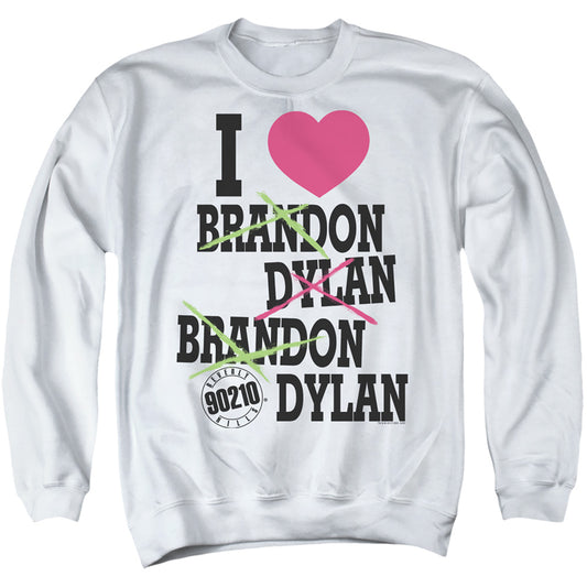 90210 - I Heart 90210 - Adult Crewneck Sweatshirt - White