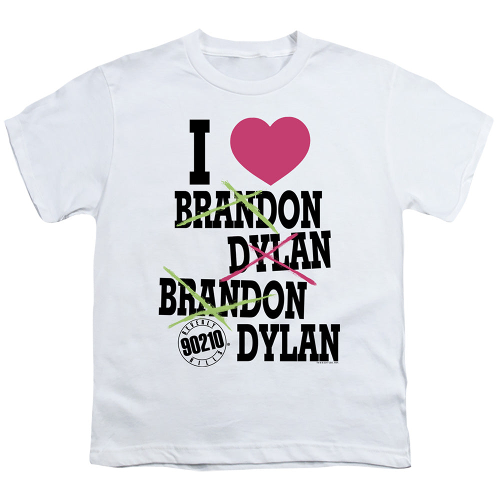 90210 - I Heart 90210 - Short Sleeve Youth 18/1 - White T-shirt