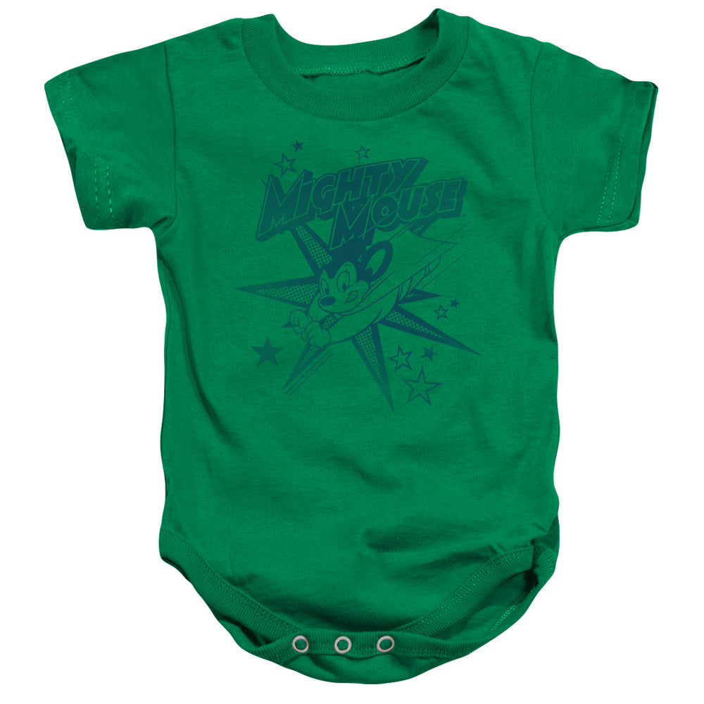 Mighty Mouse - Mighty Mouse - Infant Snapsuit - Kelly Green