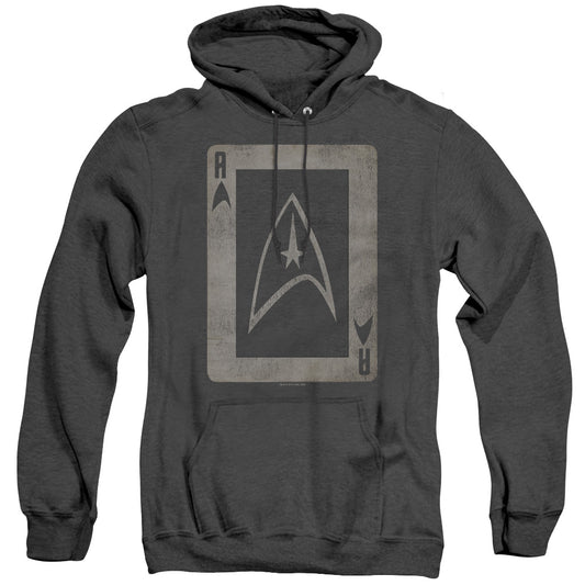 Star Trek - Tos Ace - Adult Heather Hoodie - Black