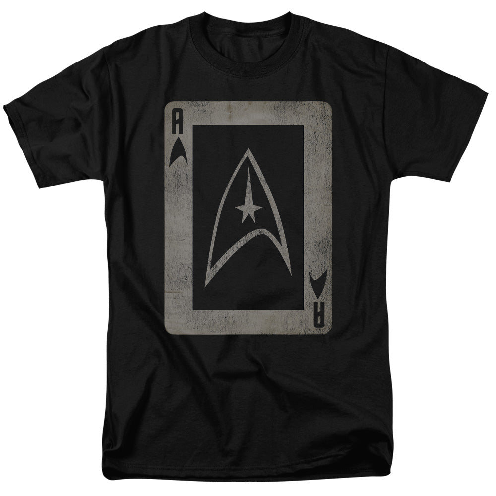 Star Trek - Tos Ace - Short Sleeve Adult 18/1 - Black T-shirt