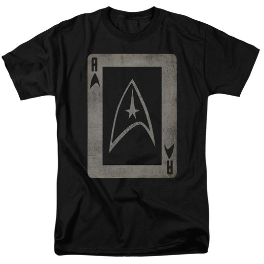 Star Trek - Tos Ace - Short Sleeve Adult 18/1 - Black T-shirt