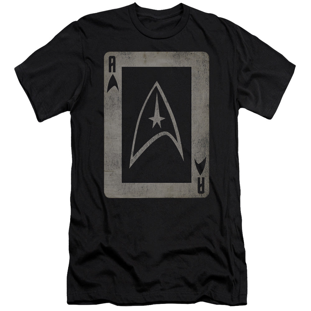 Star Trek - Tos Ace - Short Sleeve Adult 30/1 - Black T-shirt