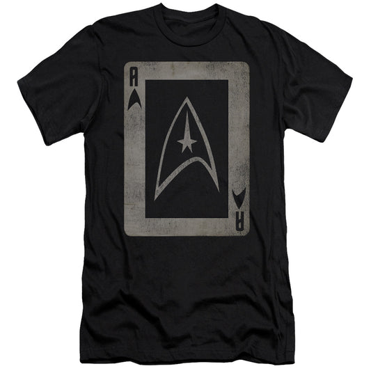 Star Trek - Tos Ace - Short Sleeve Adult 30/1 - Black T-shirt
