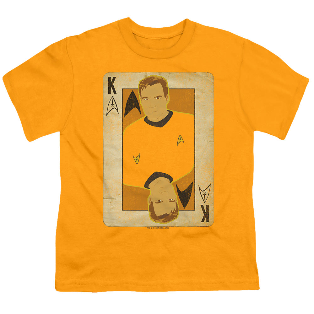 Star Trek - Tos King - Short Sleeve Youth 18/1 - Gold T-shirt