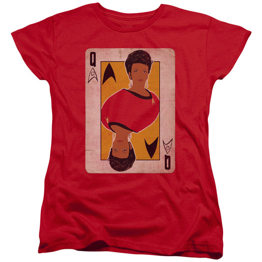 Star Trek - Tos Queen - Short Sleeve Womens Tee - Red T-shirt