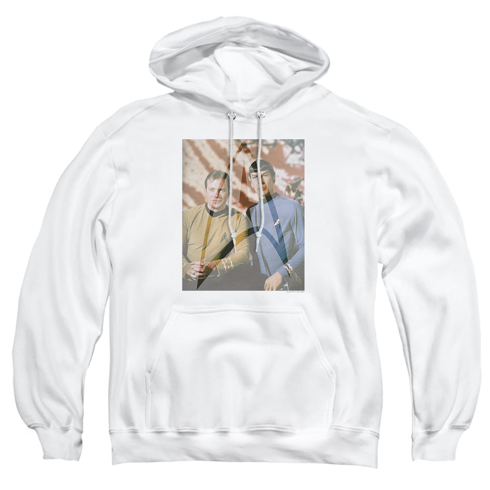 Star Trek - Classic Duo - Adult Pull-over Hoodie - White