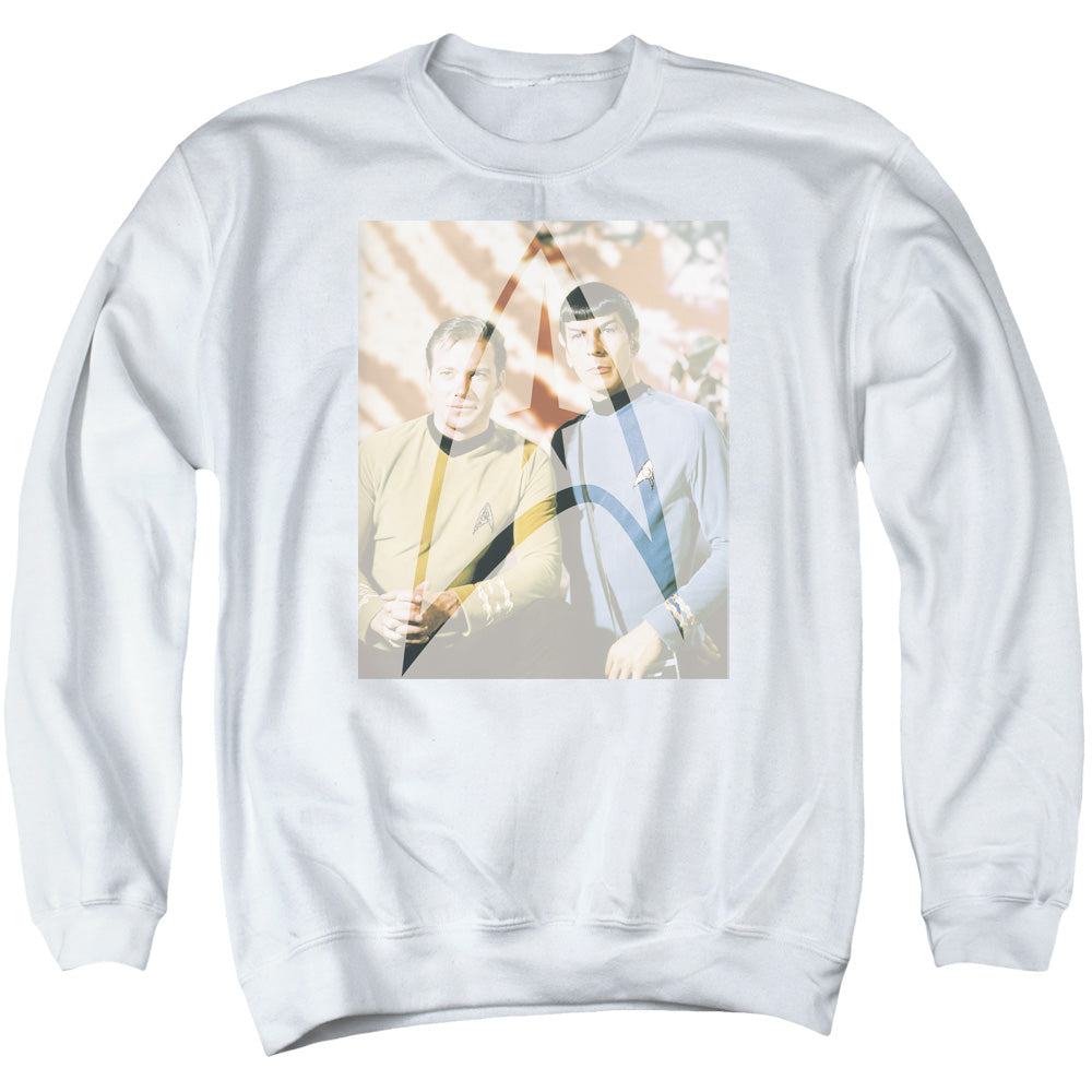 Star Trek - Classic Duo - Adult Crewneck Sweatshirt - White