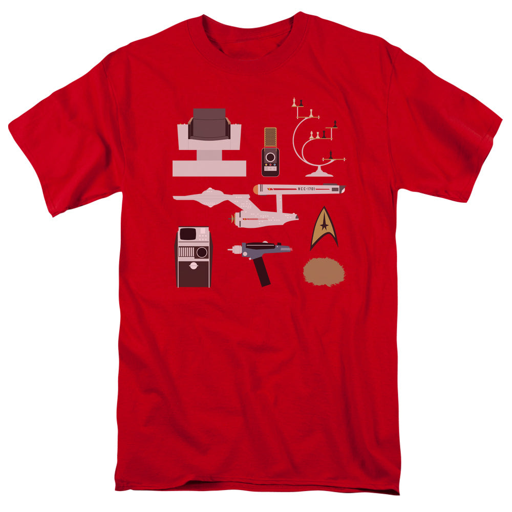 Star Trek - Tos Gift Set - Short Sleeve Adult 18/1 - Red T-shirt