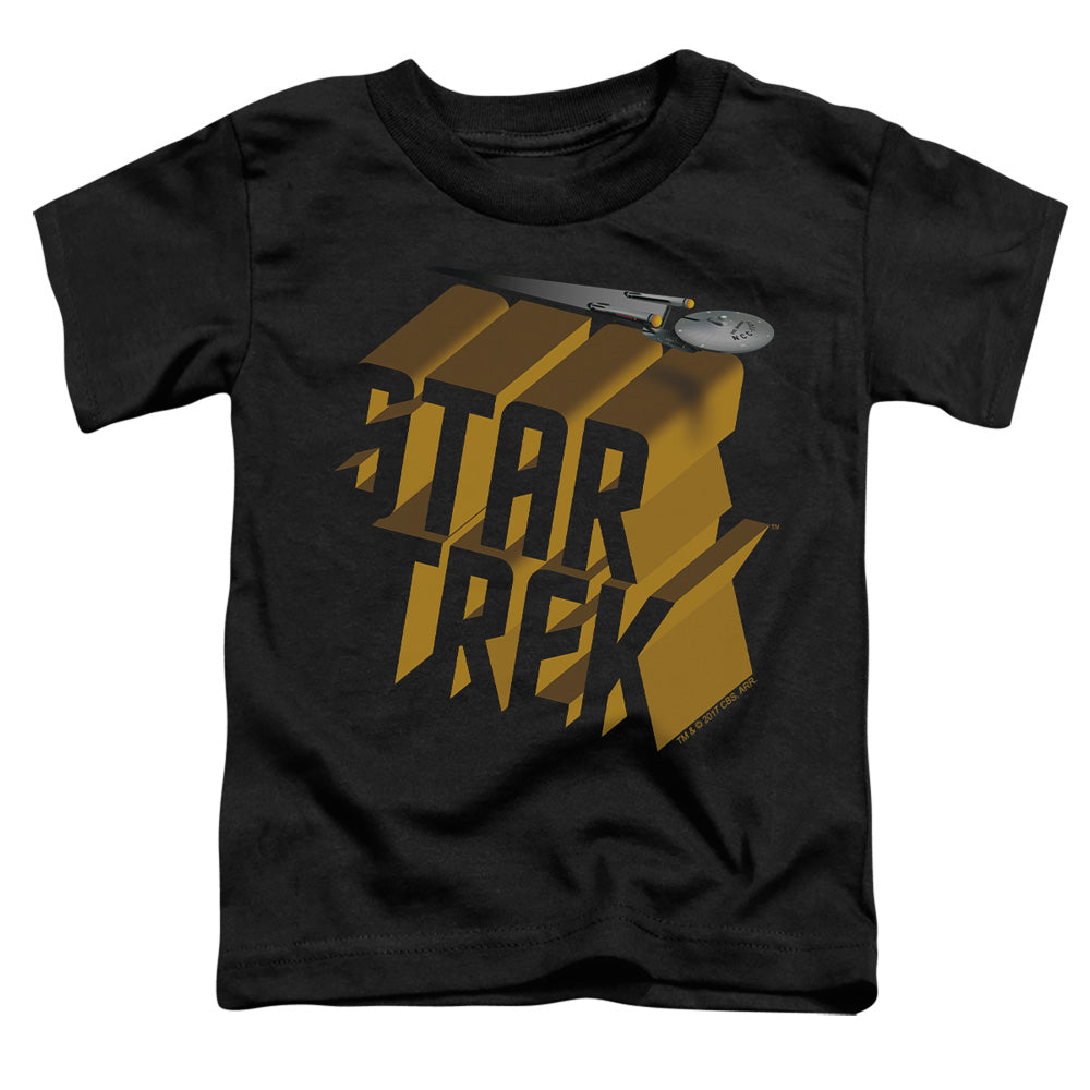 Star Trek - 3d Logo - Short Sleeve Toddler Tee - Black T-shirt