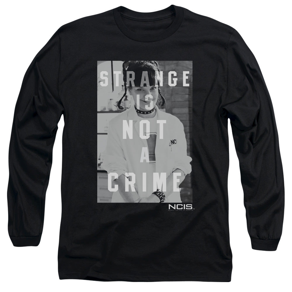 Ncis - Strange - Long Sleeve Adult 18/1 - Black T-shirt