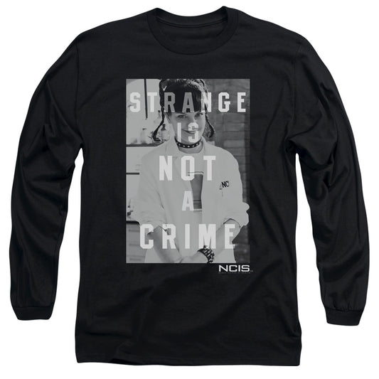 Ncis - Strange - Long Sleeve Adult 18/1 - Black T-shirt