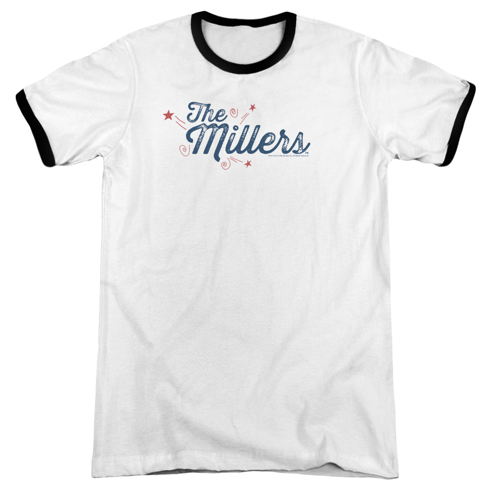 Millers - Logo - Adult Ringer - White/black