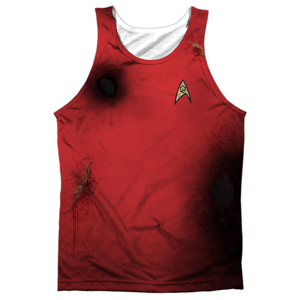Star Trek - Tos Dead Red - Adult 100% Poly Tank Top - White