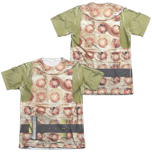 Star Trek - Gorn Costume (Front/back Print) - Adult Poly/cotton Short Sleeve Tee - White T-shirt