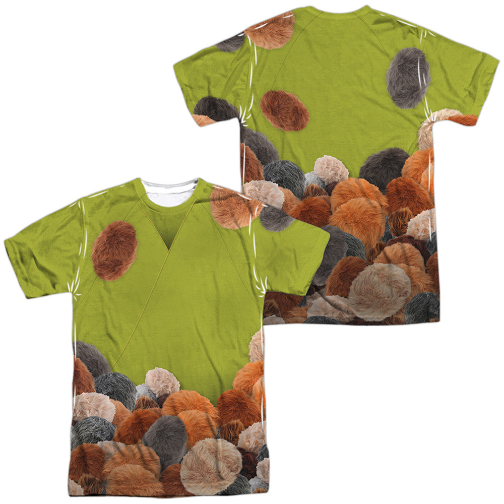 Star Trek - Tribble Trek (Front/back Print) - Short Sleeve Adult Poly Crew - White T-shirt