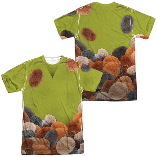Star Trek - Tribble Trek (Front/back Print) - Short Sleeve Adult Poly Crew - White T-shirt