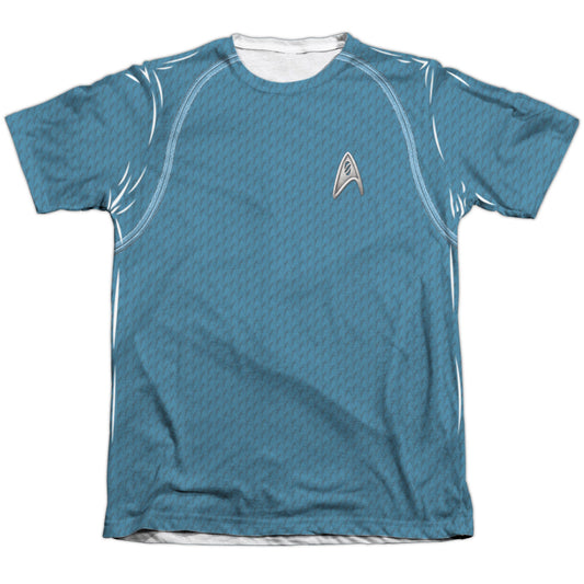 Star Trek - Movie Science Uniform - Adult Poly/cotton Short Sleeve Tee - White T-shirt