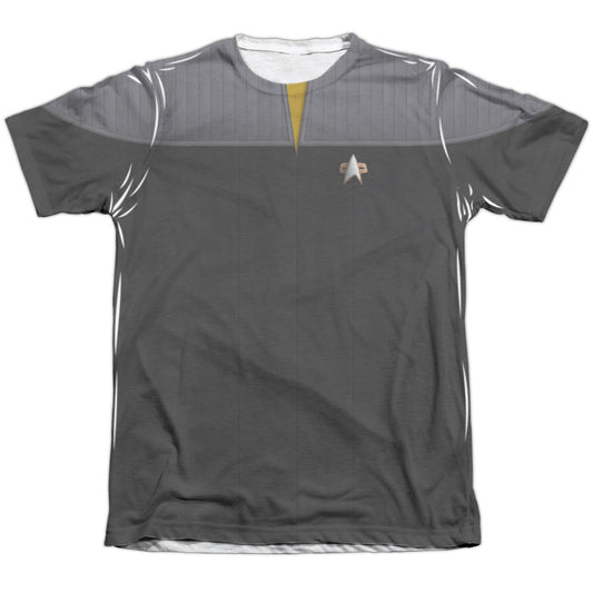 Star Trek - Tng Movie Engineering Uniform - Adult Poly/cotton Short Sleeve Tee - White T-shirt