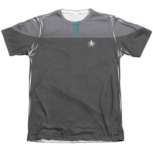 Star Trek - Tng Movie Science Uniform - Adult Poly/cotton Short Sleeve Tee - White T-shirt