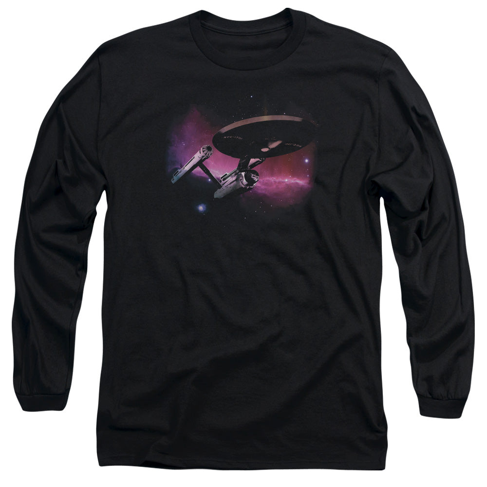 Star Trek - Prime Directive - Long Sleeve Adult 18/1 - Black T-shirt