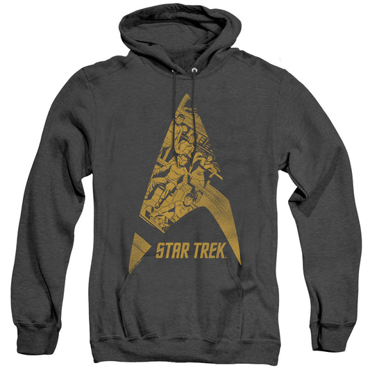 Star Trek - Delta Crew - Adult Heather Hoodie - Black