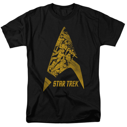 Star Trek - Delta Crew - Short Sleeve Adult 18/1 - Black T-shirt