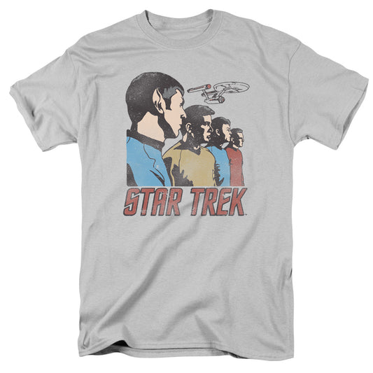 Star Trek - Federation Men - Short Sleeve Adult 18/1 - Silver T-shirt