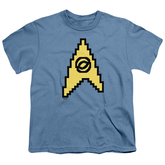 Star Trek - 8 Bit Science - Short Sleeve Youth 18/1 - Carolina Blue T-shirt