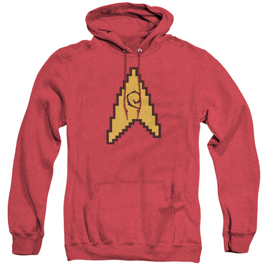Star Trek - 8 Bit Engineering - Adult Heather Hoodie - Red
