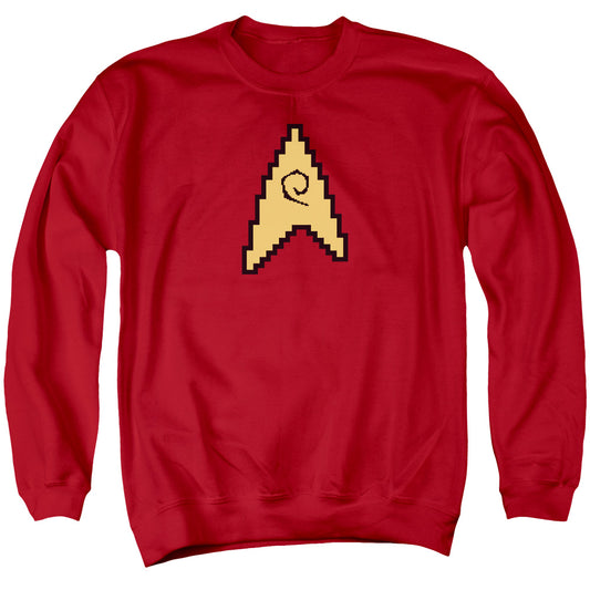 Star Trek - 8 Bit Engineering - Adult Crewneck Sweatshirt - Red