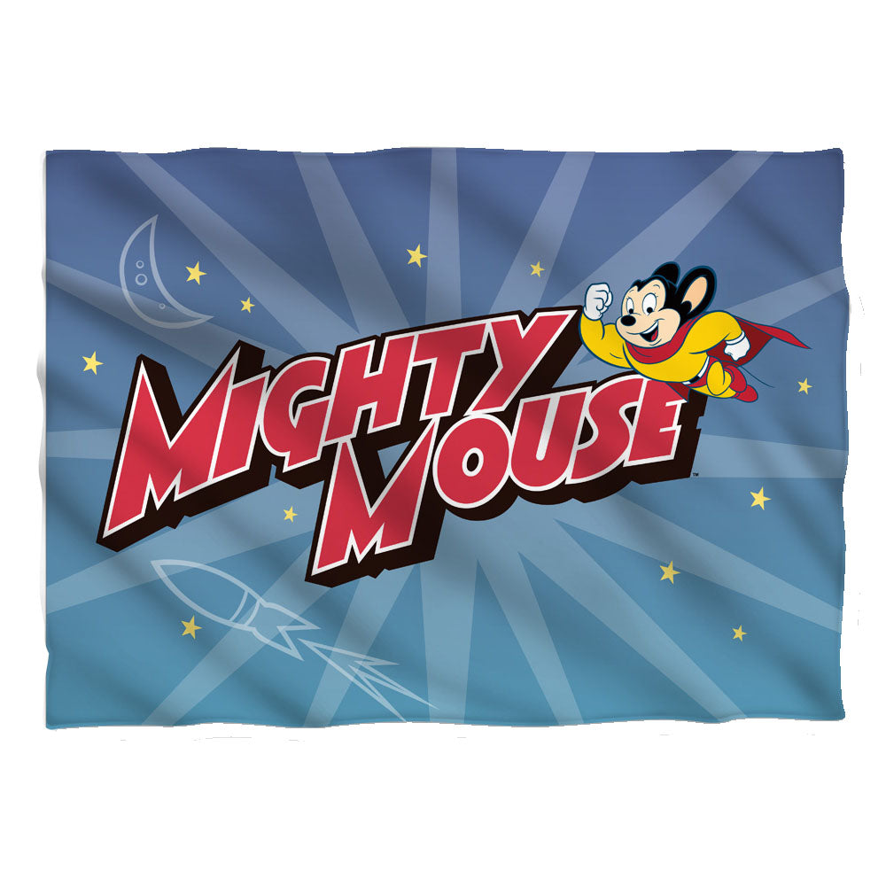 Mighty Mouse - Space Hero - Pillow Case - White