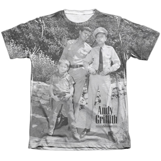 Andy Griffith - Lawmen - Adult Poly/cotton Short Sleeve Tee - White T-shirt