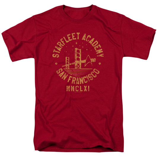 Star Trek - Collegiate Bridge - Short Sleeve Adult 18/1 - Cardinal T-shirt