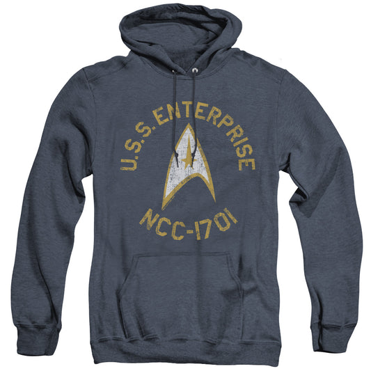 Star Trek - Collegiate - Adult Heather Hoodie - Navy
