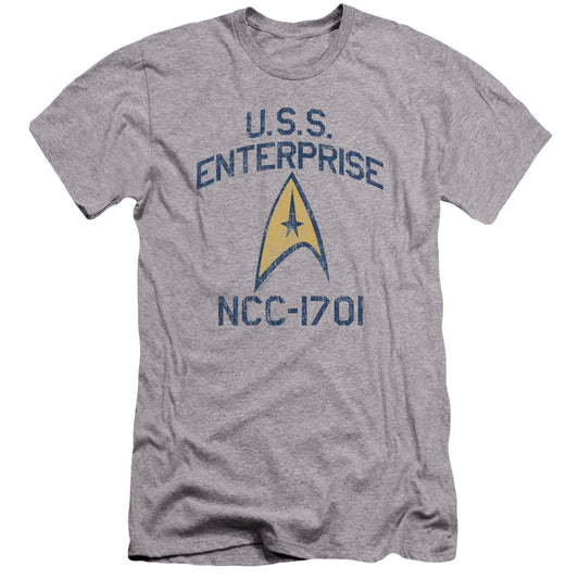Star Trek - Collegiate Arch-premuim Canvas Adult Slim Fit 30/1 - Athletic Heather