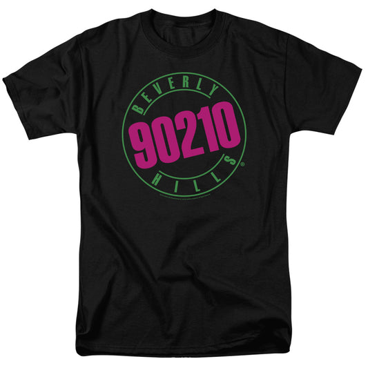 90210 - Neon - Short Sleeve Adult 18/1 - Black T-shirt