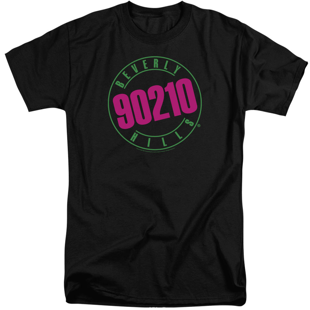 90210 - Neon - Short Sleeve Adult Tall - Black T-shirt