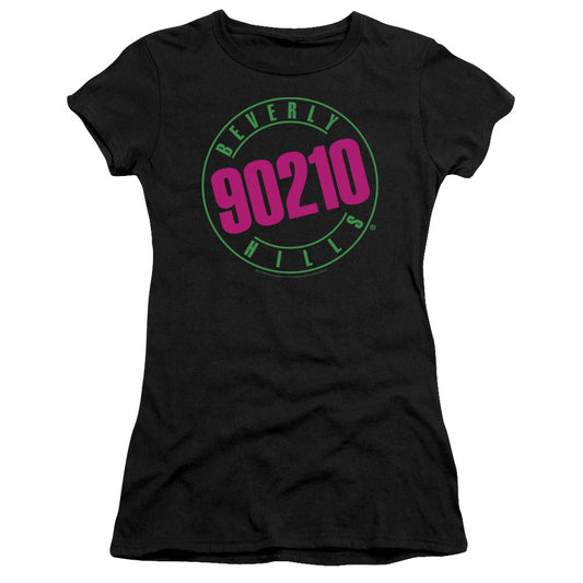 90210 - Neon - Short Sleeve Junior Sheer - Black T-shirt