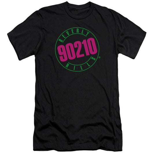 90210 - Neon-premuim Canvas Adult Slim Fit 30/1 - Black