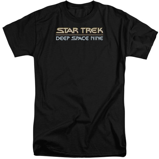 Star Trek - Deep Space Nine Logo - Short Sleeve Adult Tall - Black T-shirt