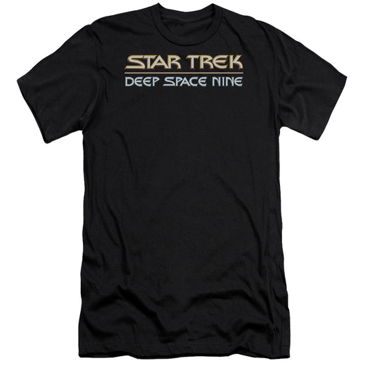 Star Trek - Deep Space Nine Logo-premuim Canvas Adult Slim Fit 30/1 - Black