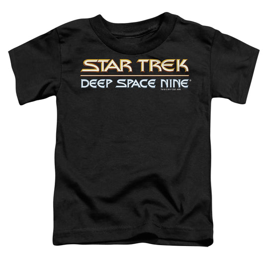 Star Trek - Deep Space Nine Logo - Short Sleeve Toddler Tee - Black T-shirt
