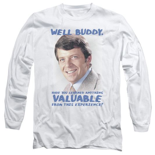 Brady Bunch - Buddy - Long Sleeve Adult 18/1 - White T-shirt