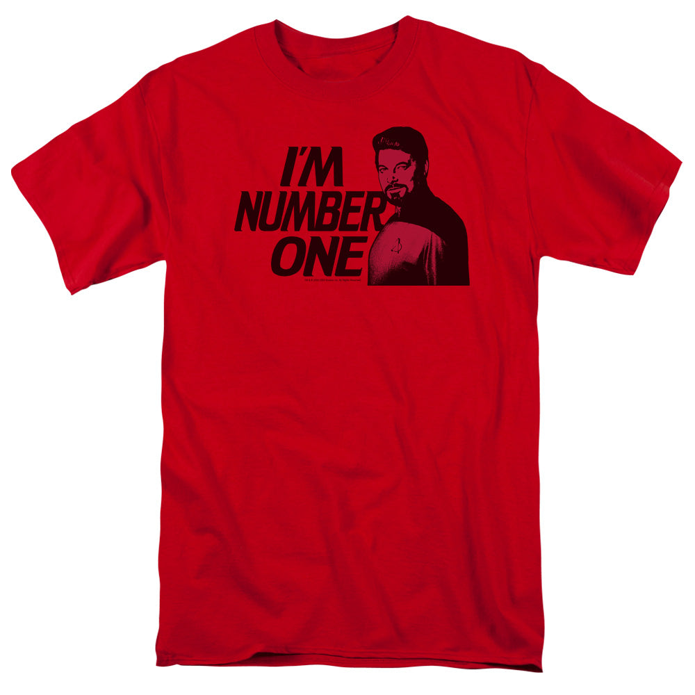 Star Trek - Im Number One - Short Sleeve Adult 18/1 - Red T-shirt