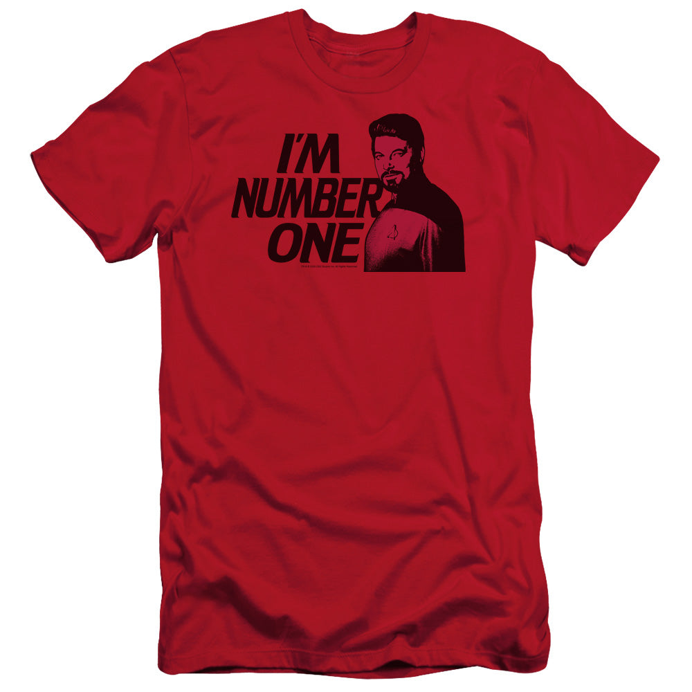 Star Trek - Im Number One - Short Sleeve Adult 30/1 - Red T-shirt