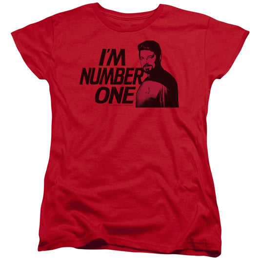 Star Trek - Im Number One - Short Sleeve Womens Tee - Red T-shirt