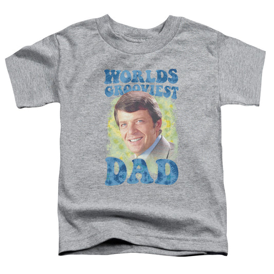Brady Bunch - Worlds Grooviest - Short Sleeve Toddler Tee - Athletic Heather T-shirt