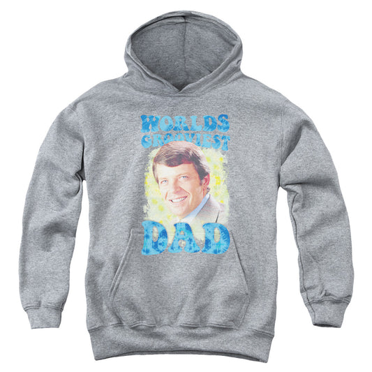 Brady Bunch - Worlds Grooviest - Youth Pull-over Hoodie - Heather