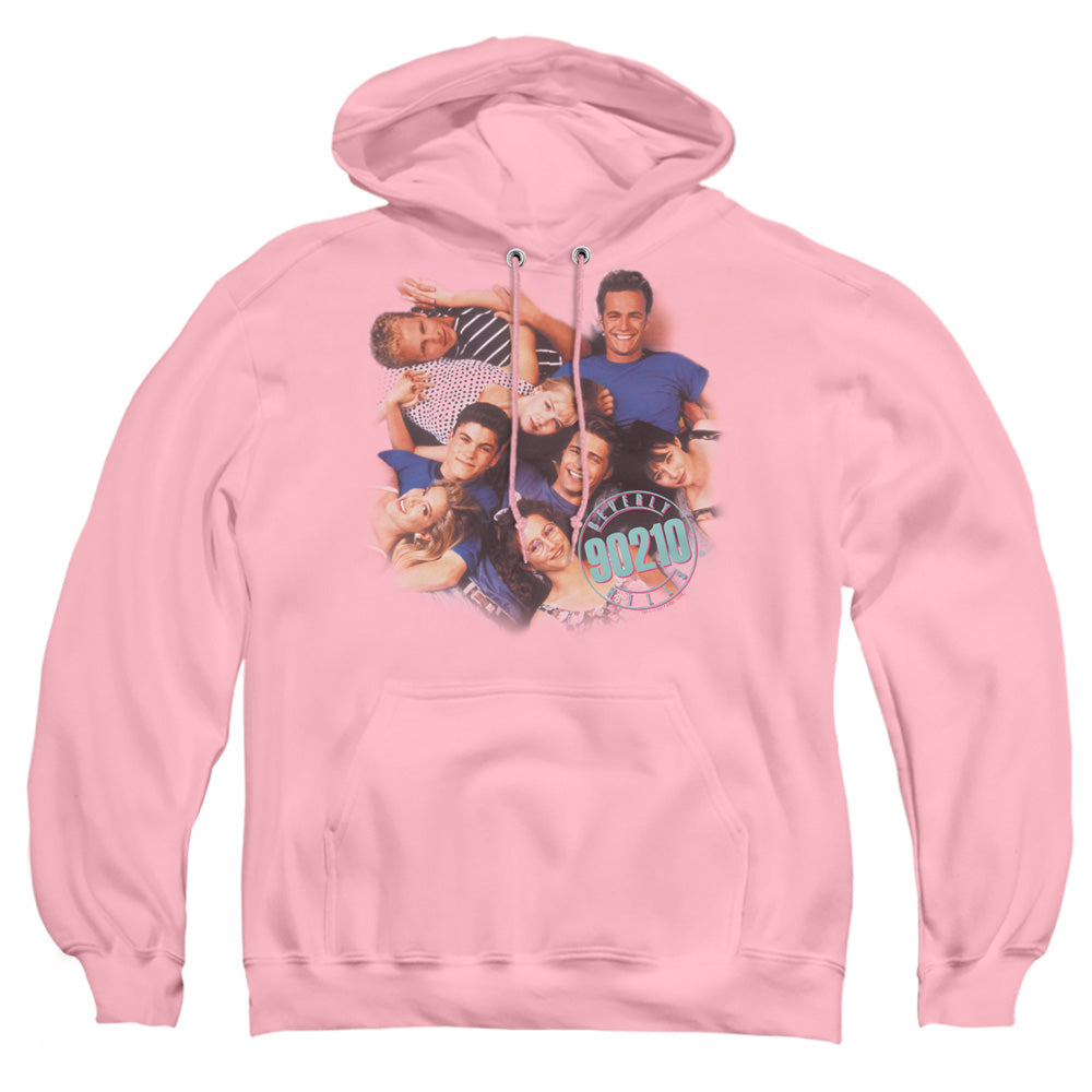 90210 - Gang In Logo - Adult Pull-over Hoodie - Pink